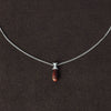 OLIO E ACETO Sterling Silver Quartzite/Lapis Lazuli/Red Snakeskin Jade Morning Dew Pendant Necklace OLIO-OA13N01-YH Red